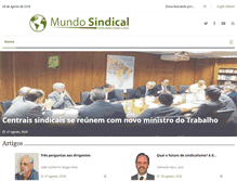 Tablet Screenshot of mundosindical.com.br